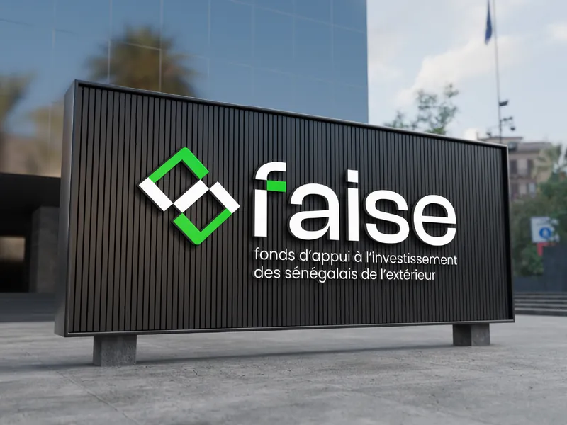 Nouveau logo du FAISE sur une enseigne extérieure