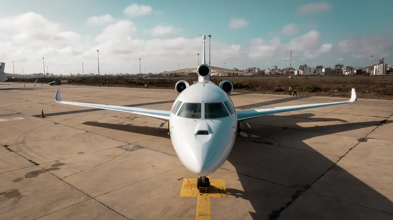 Jets SamAirways vus à la verticale